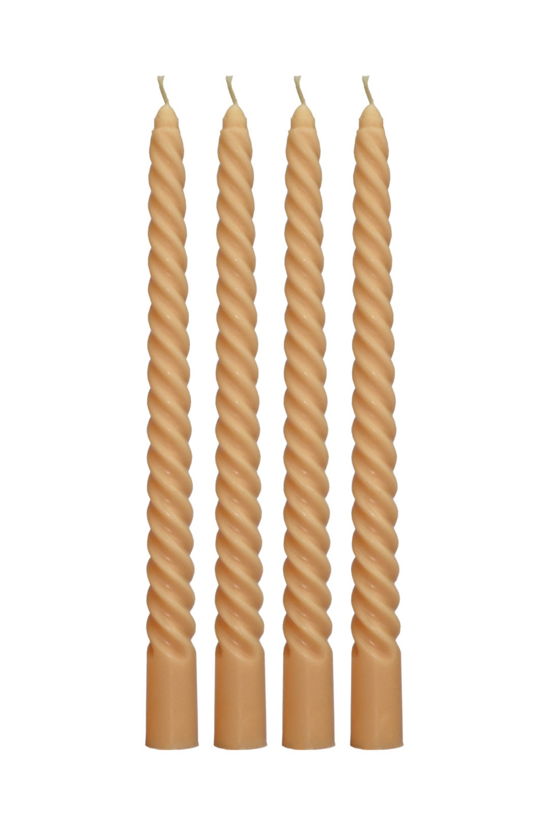 Twisted Candle Set Apricot