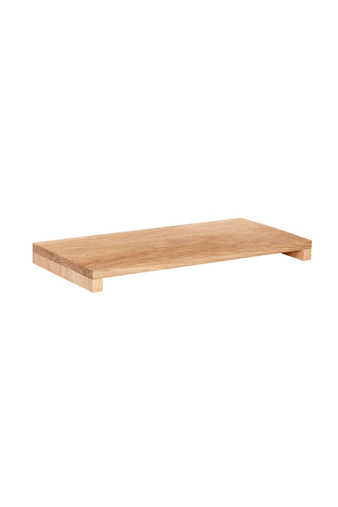 Natural Grooved Oak Tray