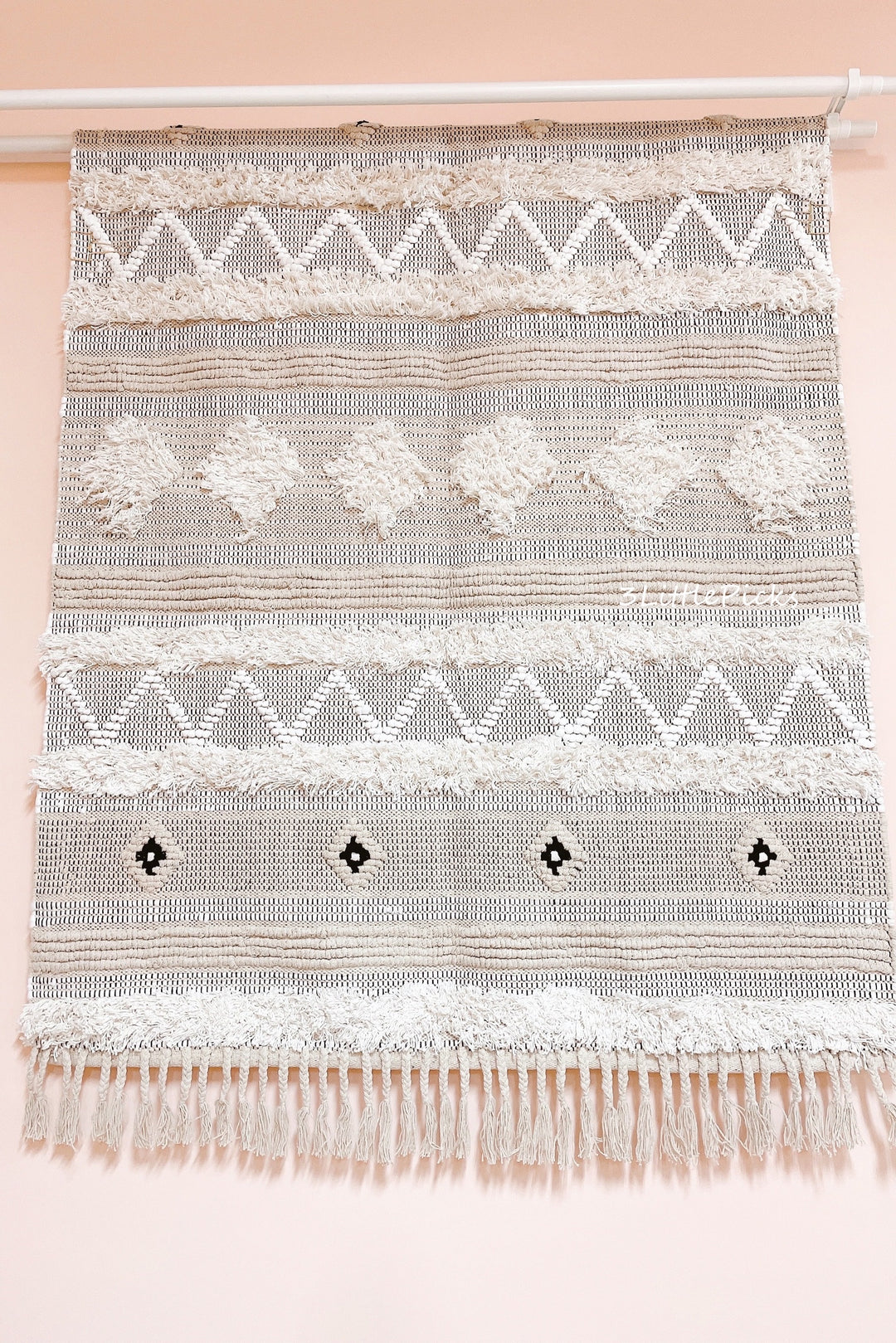 Handwoven Tufted Cotton Rug