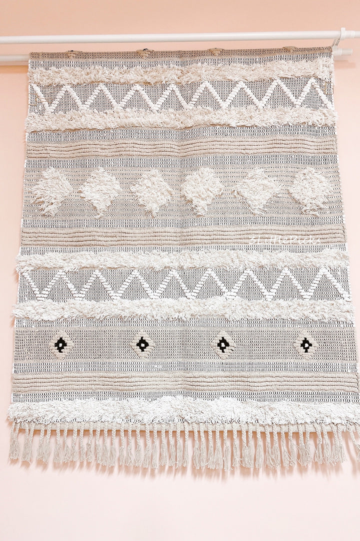 Handwoven Tufted Cotton Rug