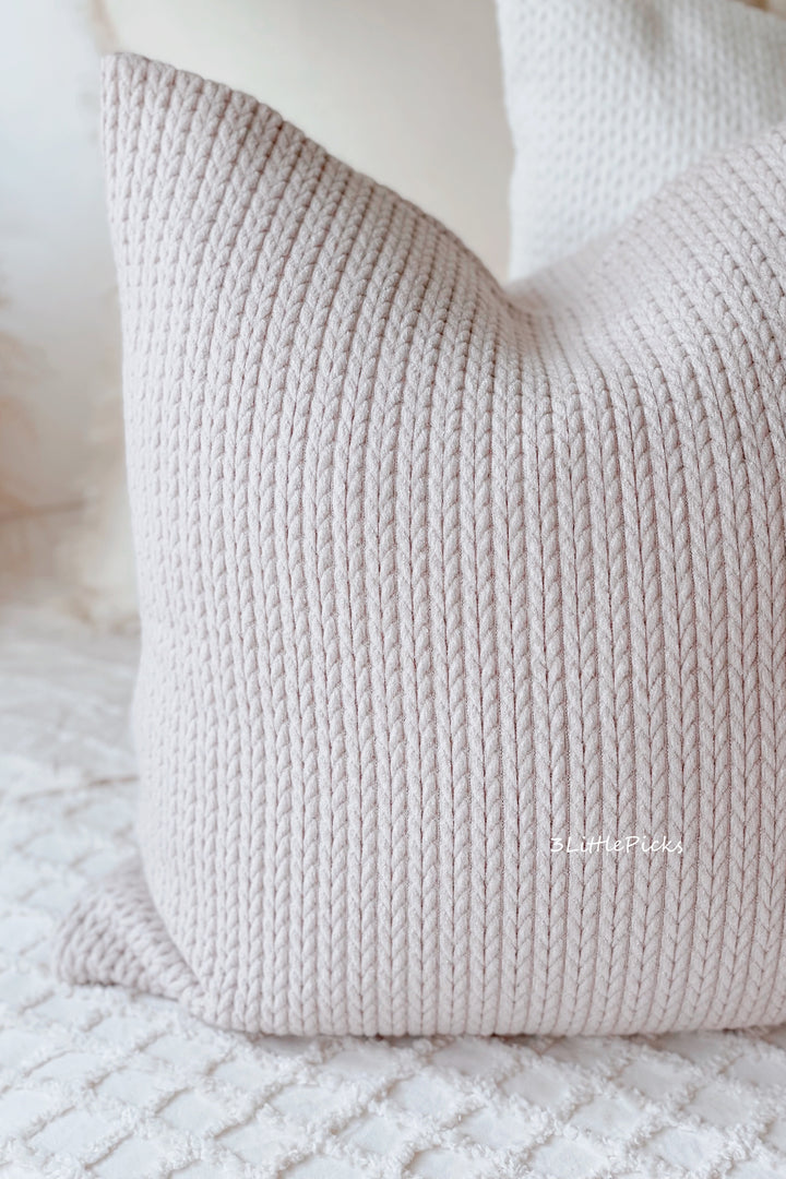 Wheat Ear Knitted Cushion Covers