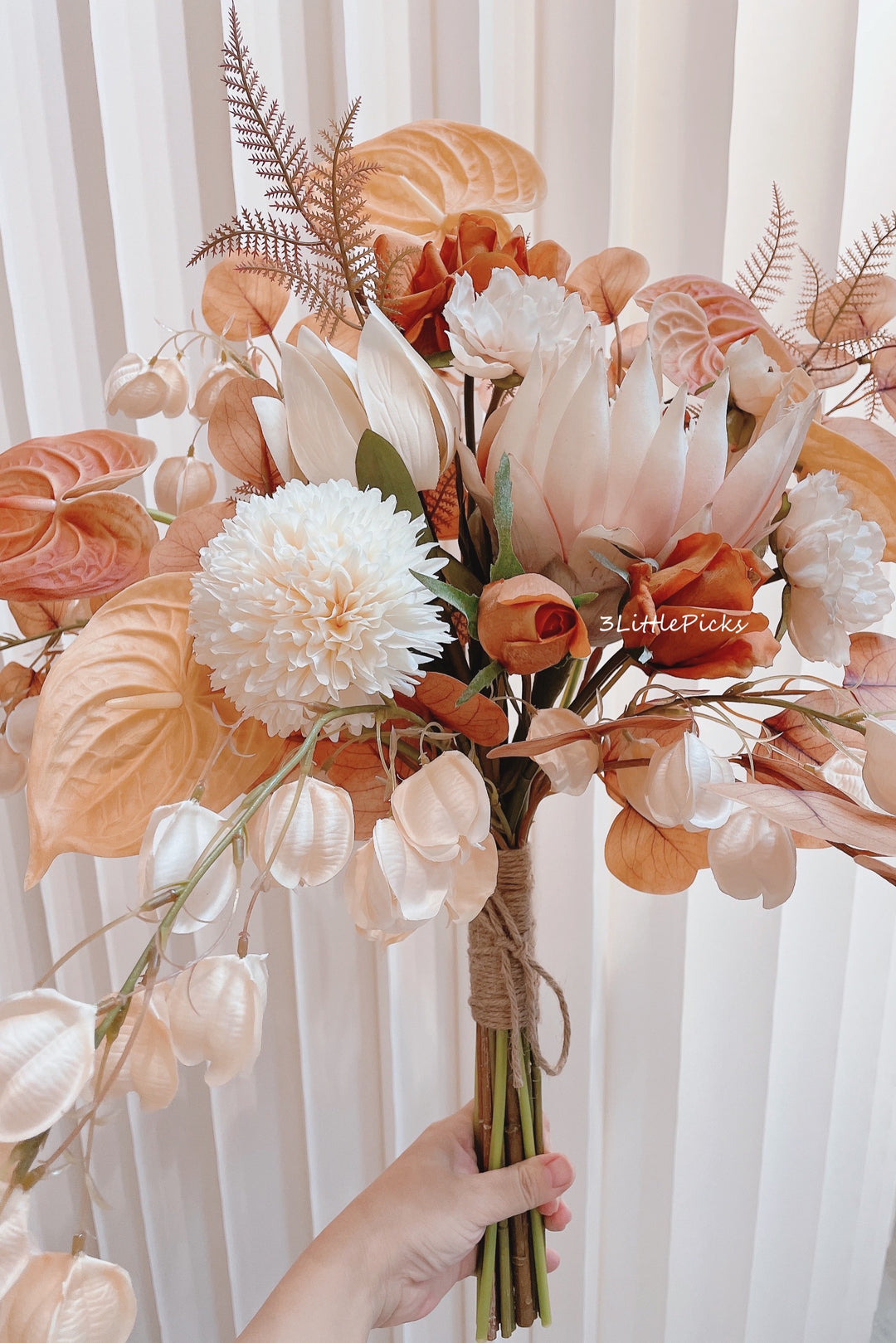 Burnt Orange and Peach Large Bouquet