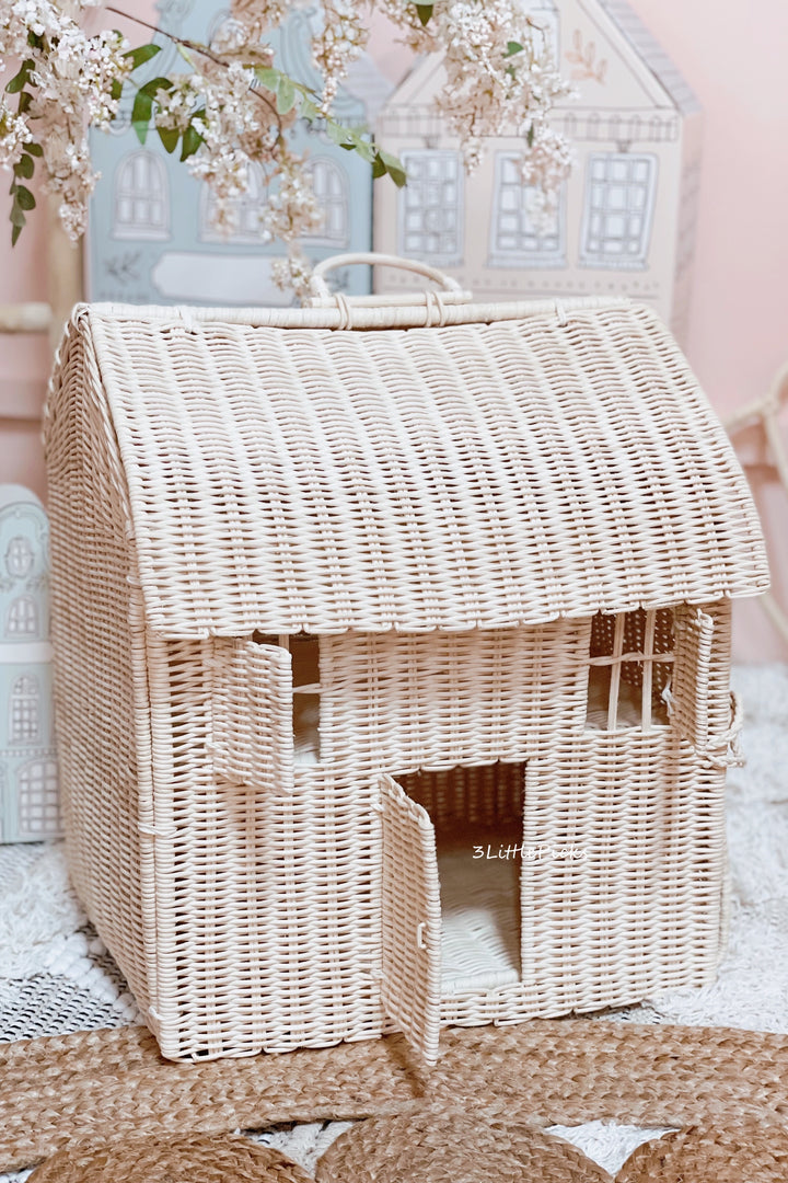 Rattan Large Dollhouse