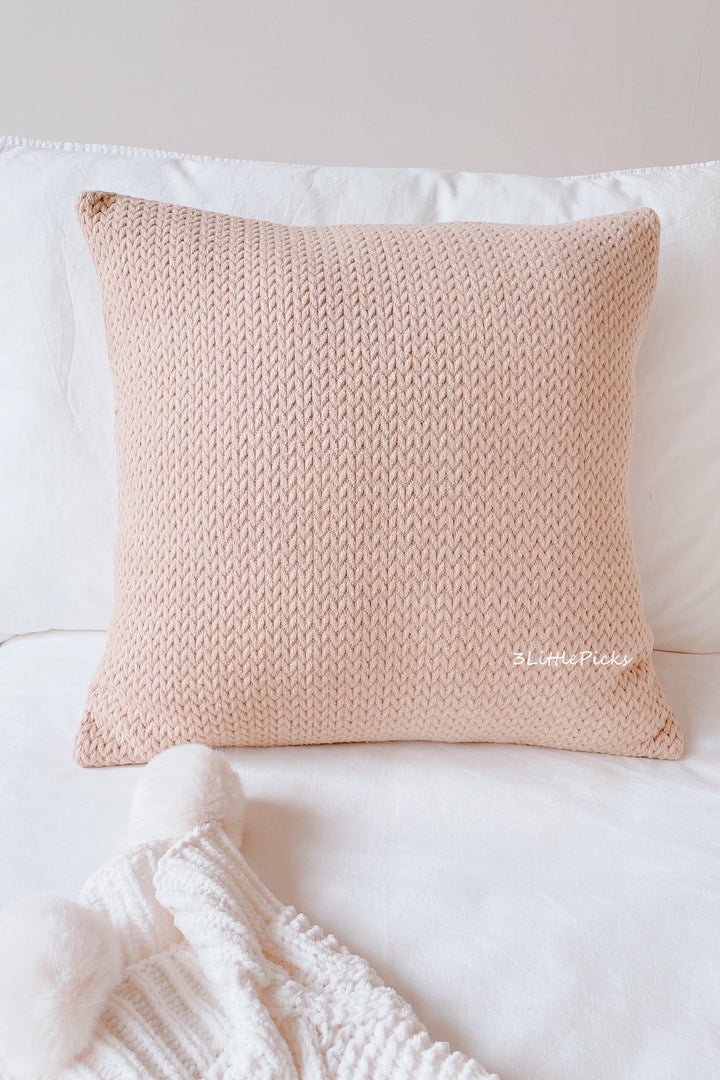 Wheat Ear Knitted Cushion Covers