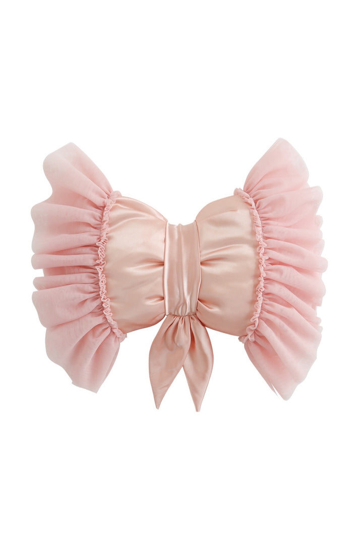 Dreamy Bow Pillow Light Pink