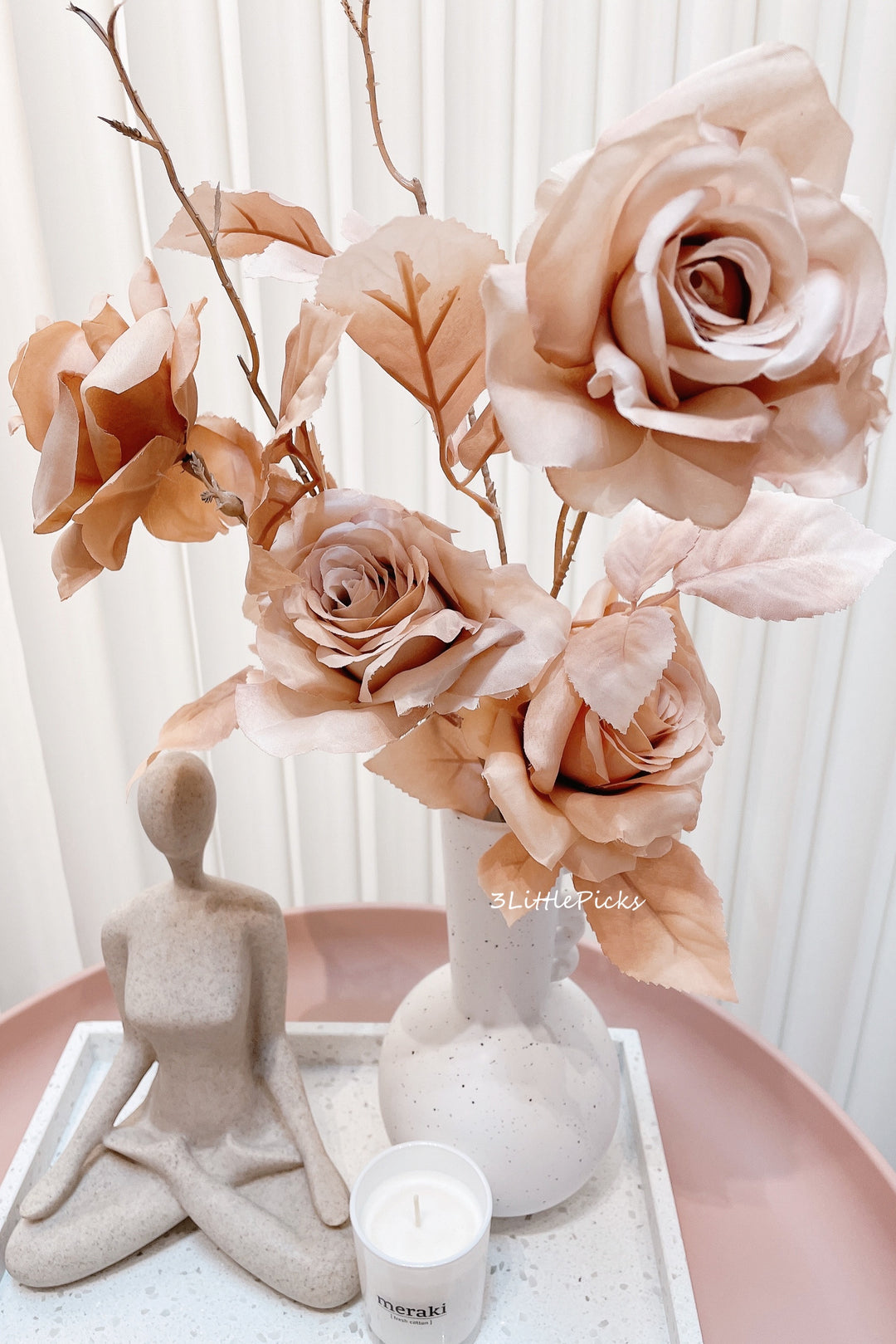 Earthy Artificial Roses