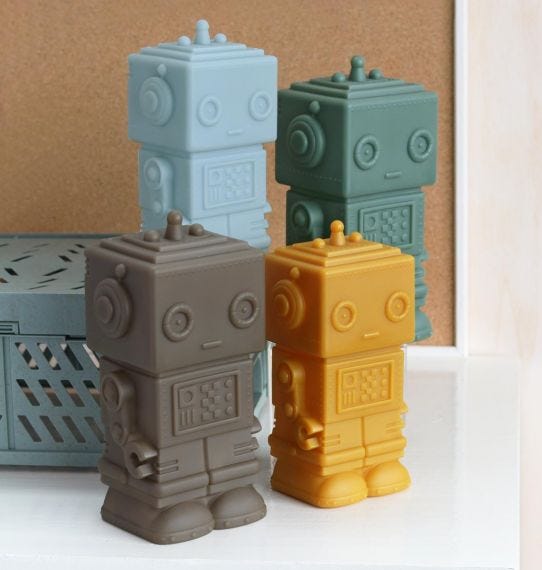 Robot Money Box ash brown