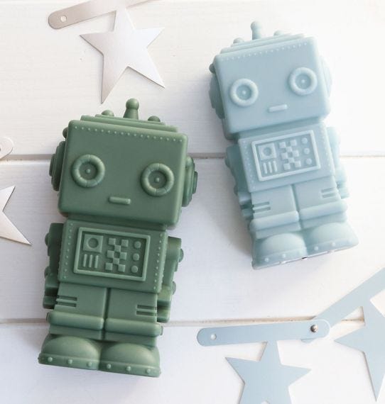 Robot Money Box dark sage