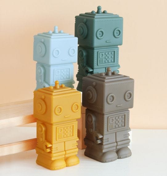 Robot Money Box dark sage