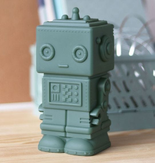 Robot Money Box dark sage