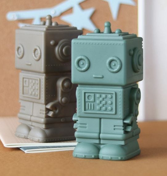 Robot Money Box dark sage