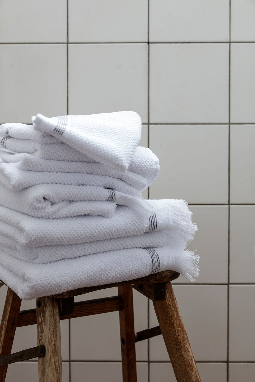 Grey Stripes Wash Cloth