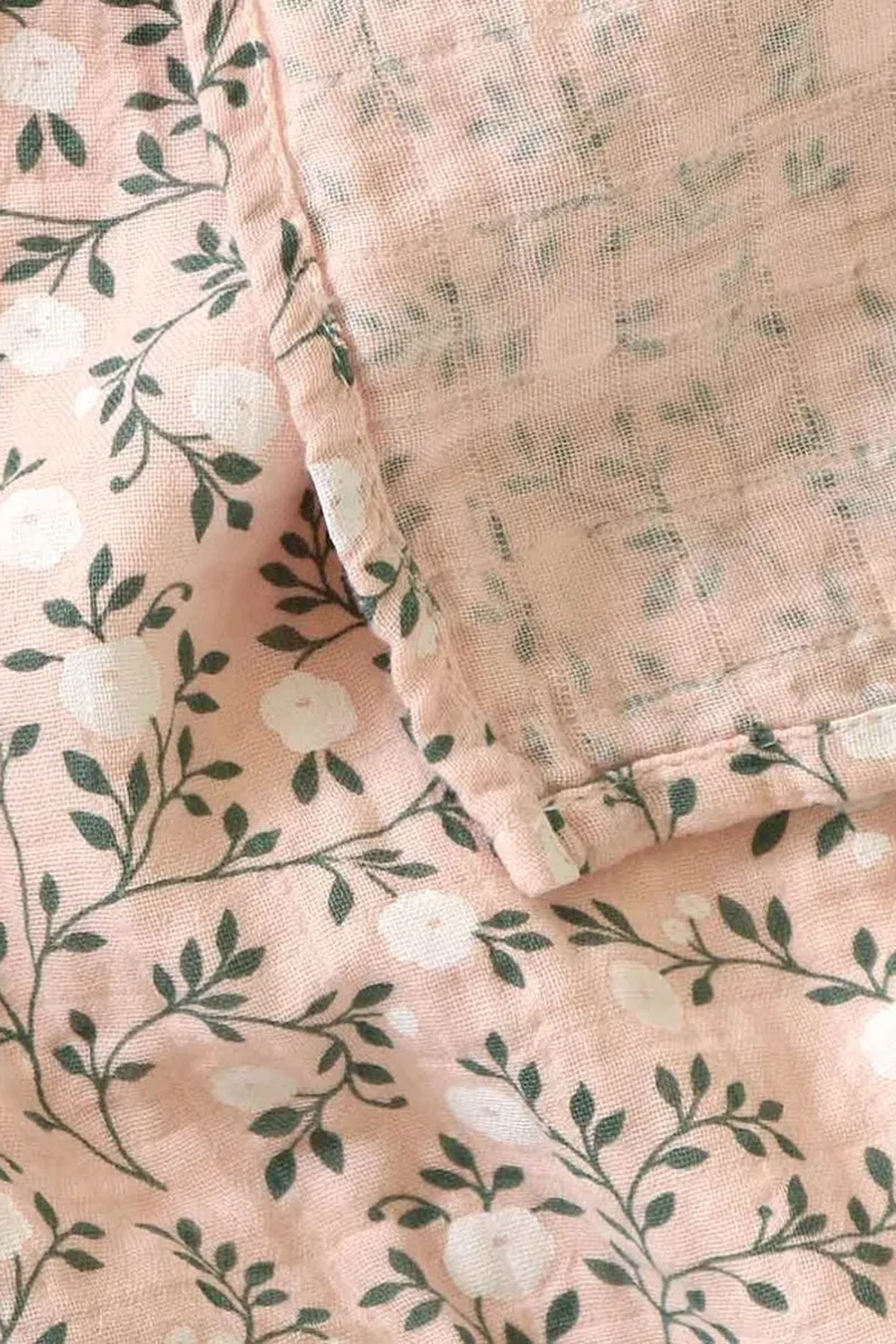 Dusty Pink Blossom Muslin Cloth