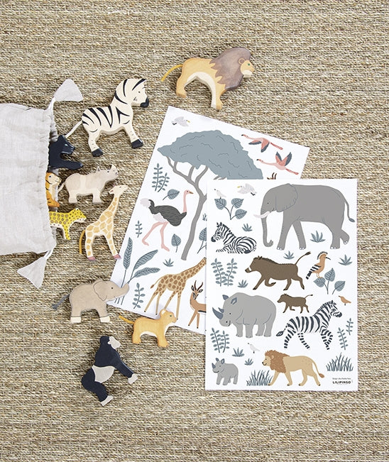 Tanzania Jungle Animals Vinyl Decal