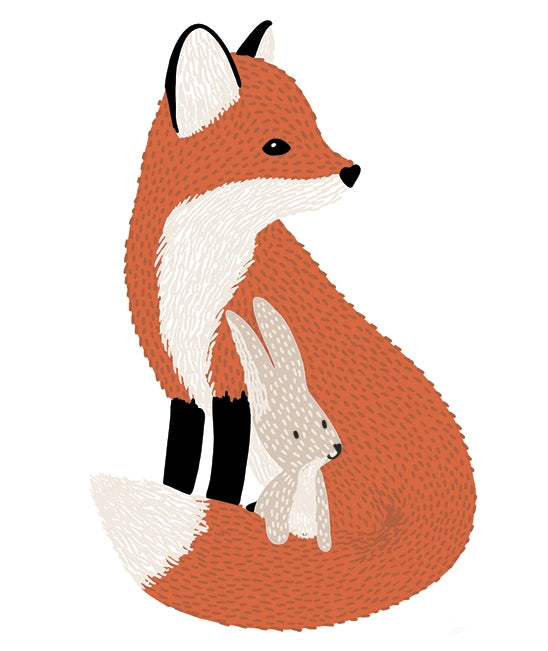 Mr Fox and His Friend Vinyl Decal