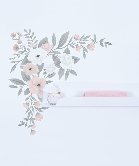 Pastel Floral Ornament Vinyl Decal