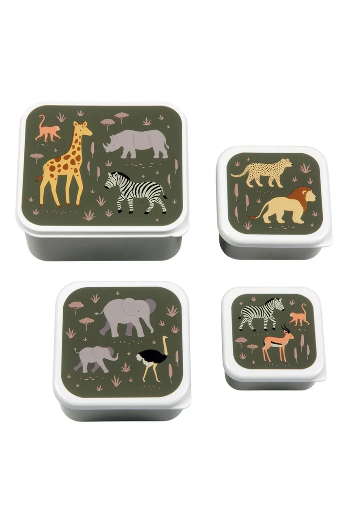 Savanna Lunch & Snack Boxes (set of 4)