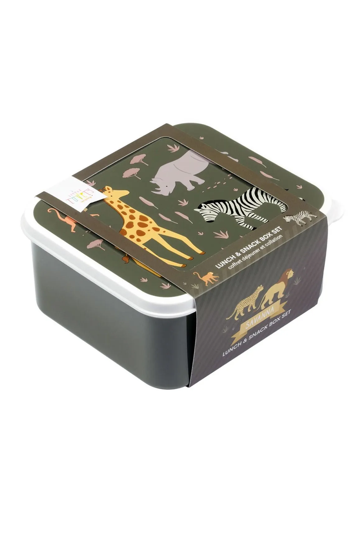 Savanna Lunch & Snack Boxes (set of 4)