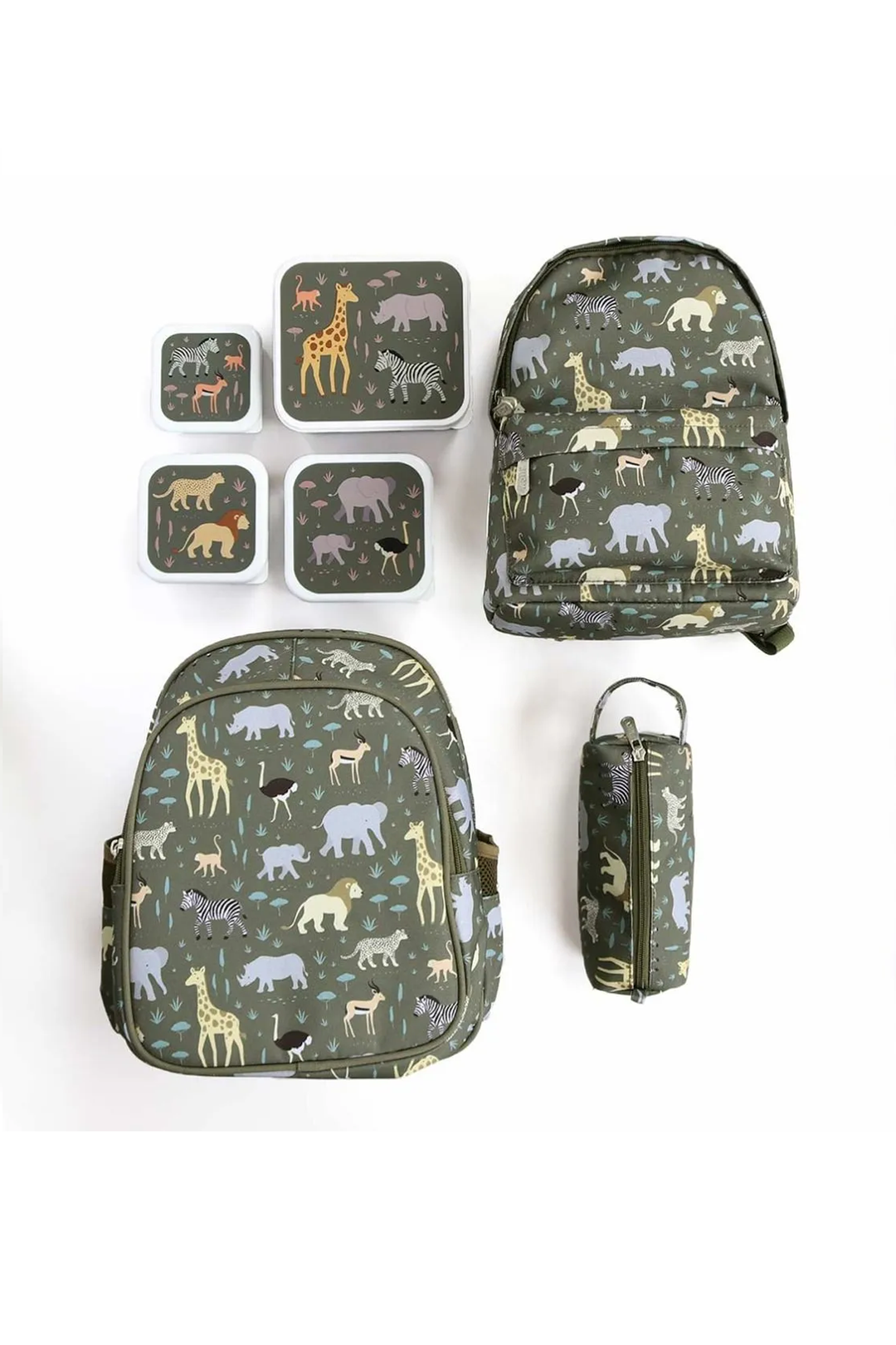 Savanna Lunch & Snack Boxes (set of 4)