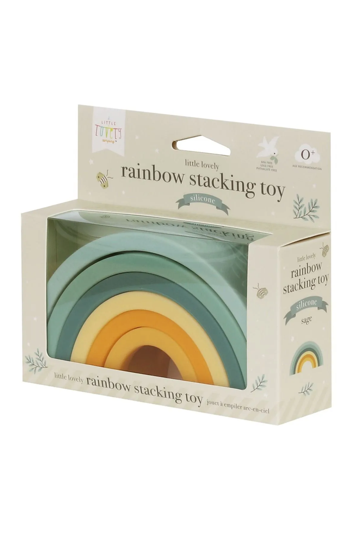 Silicone Rainbow Stacking Toy - Sage