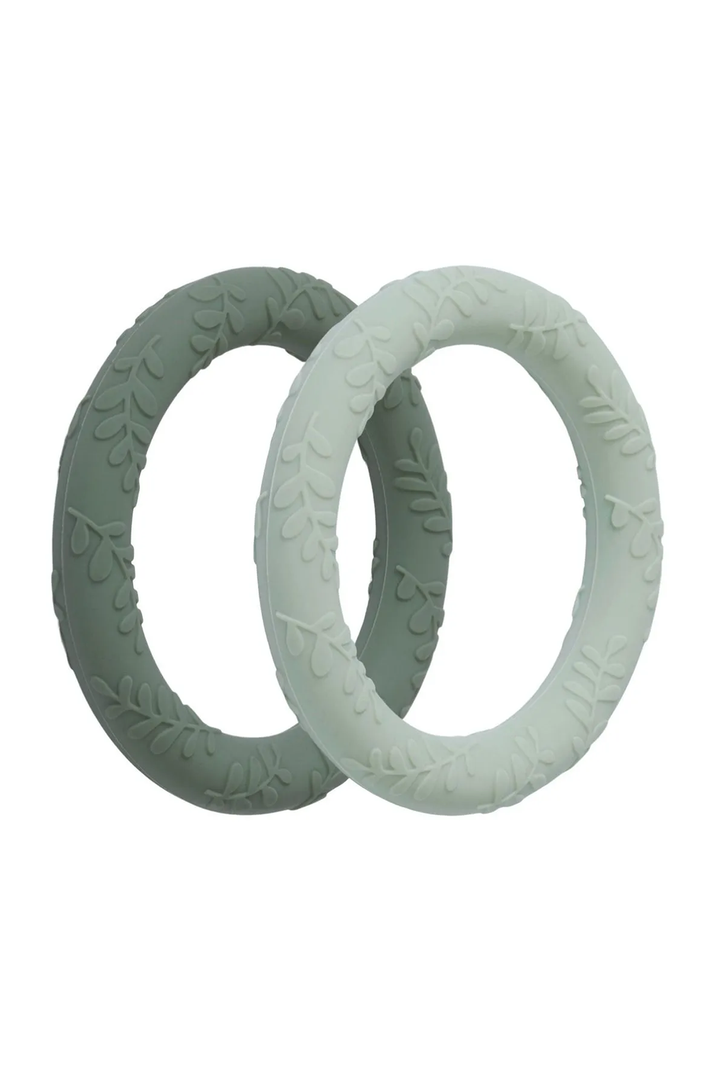 Classic Sage Cream Silicone Teether
