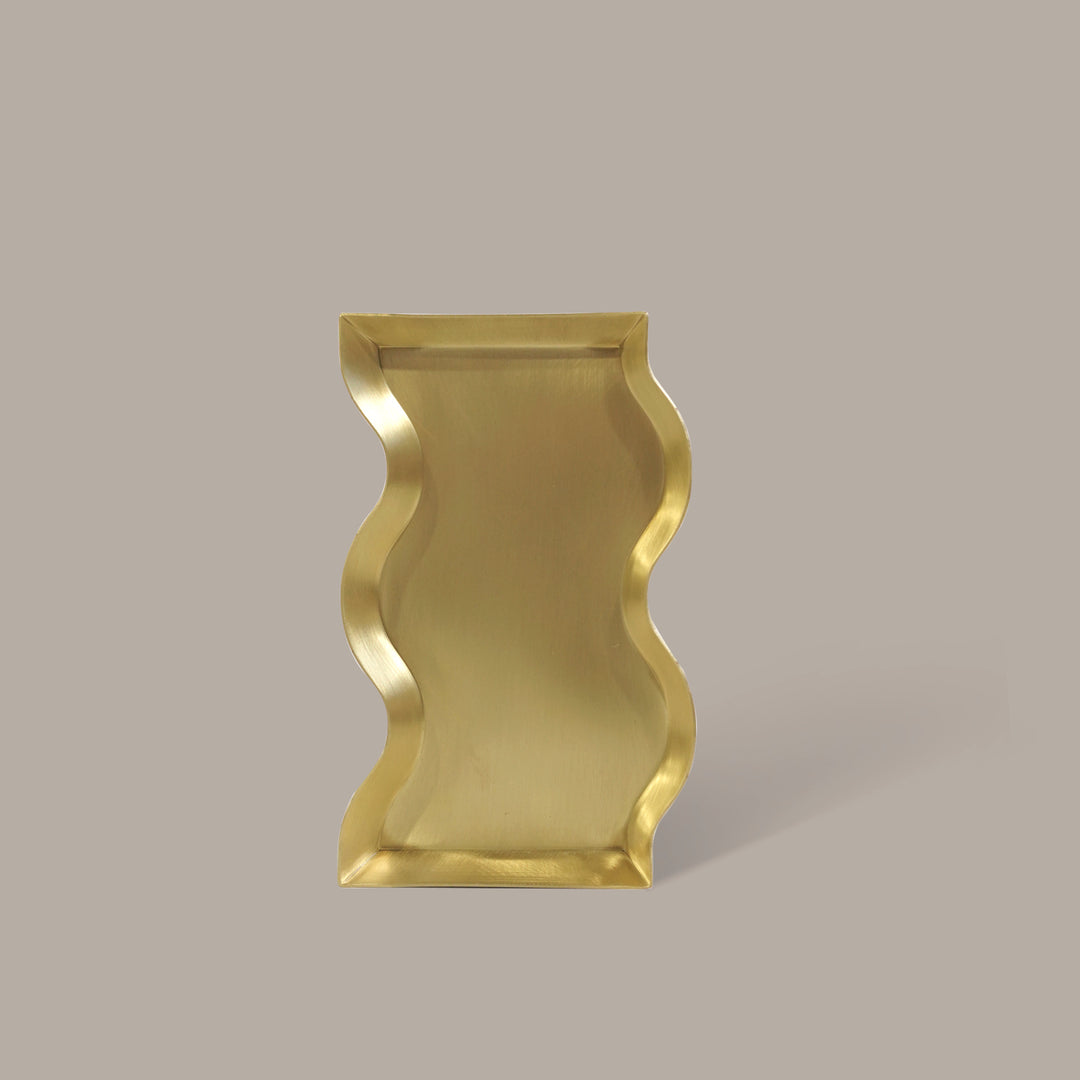 Wave Brass Tray