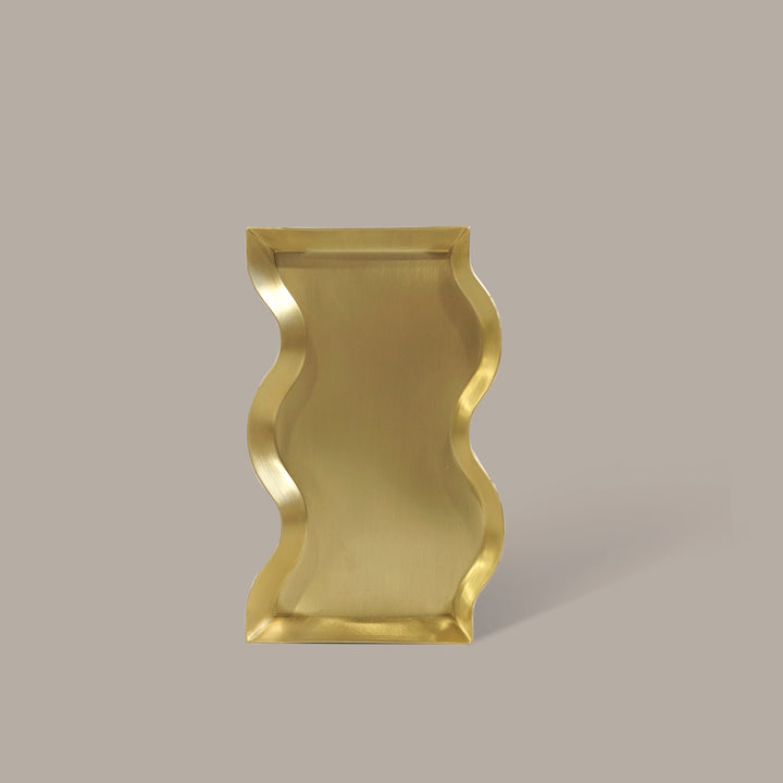 Wave Brass Tray